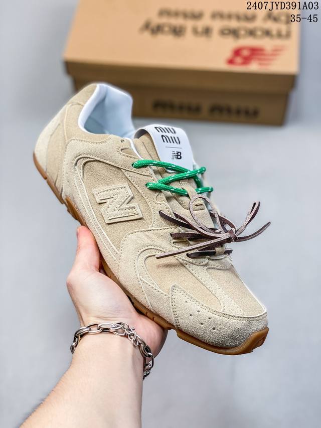 Size:35-45 Miumiu缪缪 X New Balance Nb530 情侣款 休闲 运动鞋 阿甘鞋 德训鞋 原版开发 经典nb530运动鞋中汲取灵感推