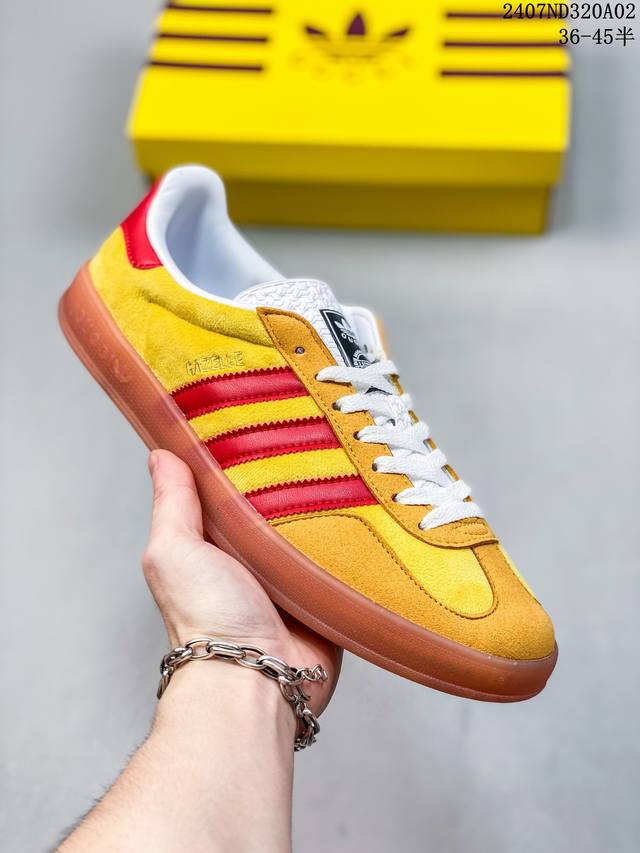 意大利奢侈品牌-古驰gucci X 德国运动品牌阿迪达斯adidas Originals Gazelle Esquisite Gucci 羚羊系列低帮复古百搭休