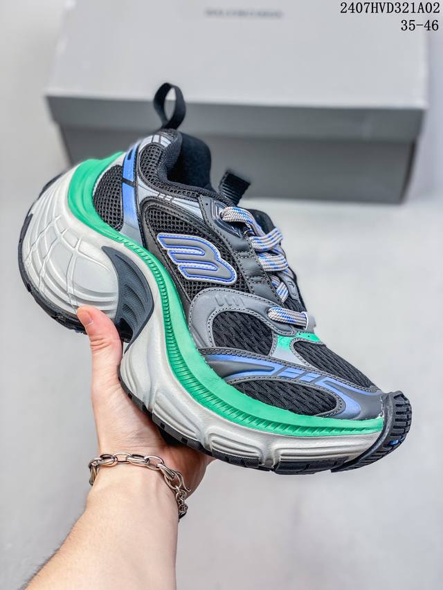 公司级balenciaga Cargo Sneaker 巴黎世家十一二代圆头系带 公司级版本 舒适百搭低帮生活休闲鞋老爹鞋 全套原纸板楦头开发 最原汁原味的灵魂