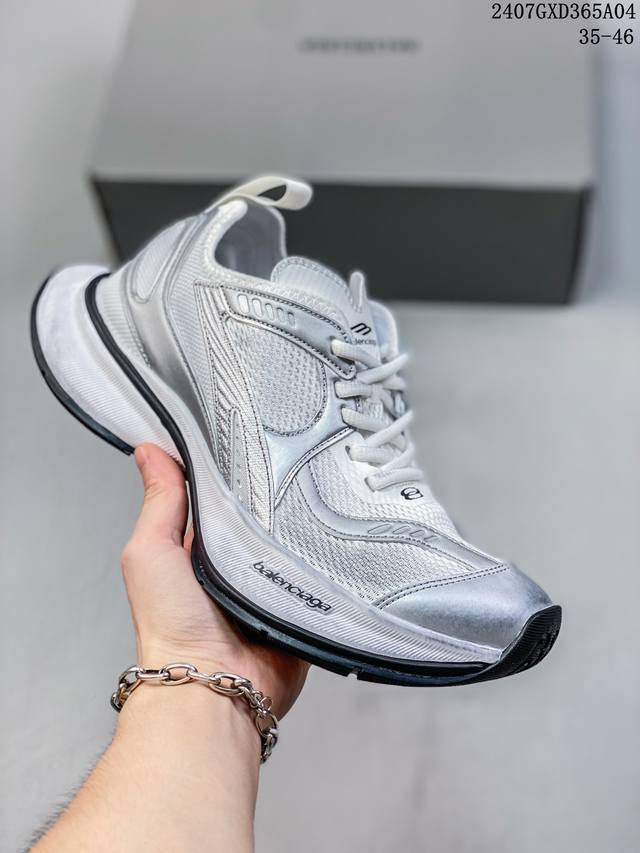 Balenciaga Circuit Sneakers 巴黎世家 男女鞋配件防尘袋及附送鞋带#原档案原楦数据开发#采用轻量透气网织布组合纤维革鞋面材质#内嵌加厚