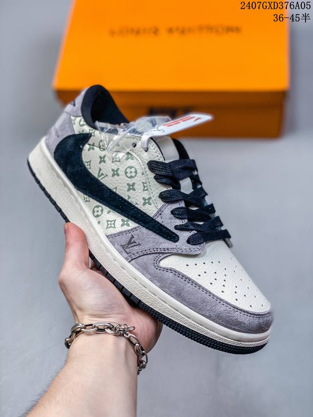 公司级 Nike Sb Dunk Low“Lv联名 绿野仙踪” 周年高端定制 低帮休闲板鞋 定制鞋盒 大厂纯原品质出货 超高清洁度 皮料切割干净无任何毛边 细节