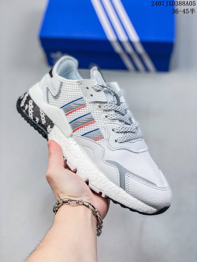 公司级 Adidas 阿迪达斯retropy P9夜行者3代 真爆大底复古跑鞋。 贾卡透气网布搭配麂皮拼接打造鞋面 极具复古风格鞋头及鞋跟点缀 中底采用全掌 B