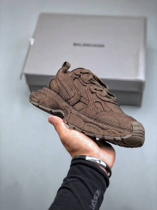 巴黎世家balenciaga Runner Sneaker 慢跑系列 满钻 低帮复古野跑潮流姥爹风百搭休闲运动慢跑鞋男女鞋原版一致配件防尘袋及附送鞋带#全部采用