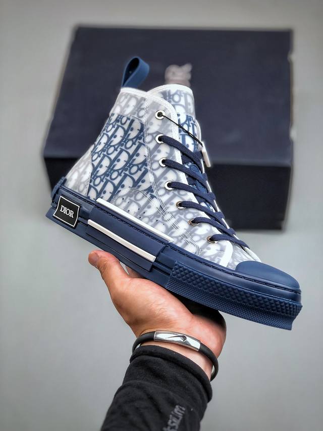 Dior B23 Oblique High Top Sneakers 新货#海外版 纯原级别 迪奥“Cd重影”全套原装配件 历史最高fk 质 东莞纯原 原版购入