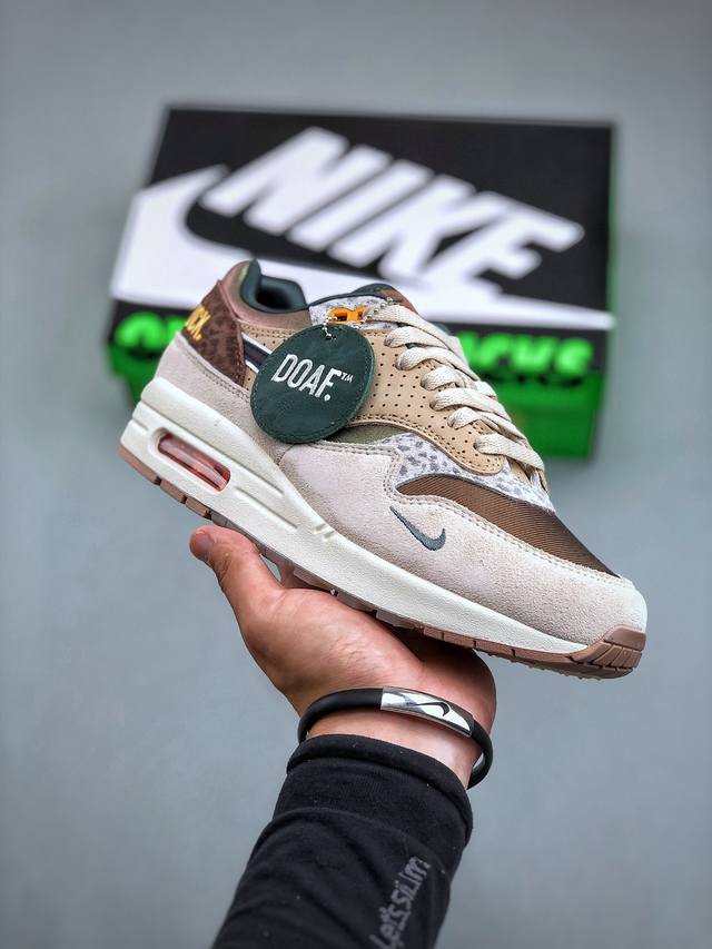 H12纯原版本 Division St.X Nike Air Max 1“University Of Oregon 复刻棕褐 纯原版本复古休闲跑步鞋 官方同步上