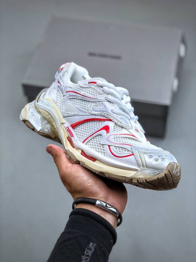 高奢品牌-巴黎世家balenciaga Runner Sneaker 慢跑系列低帮复古野跑潮流姥爹风百搭休闲运动慢跑鞋男女鞋原版一致配件防尘袋及附送鞋带#全部采