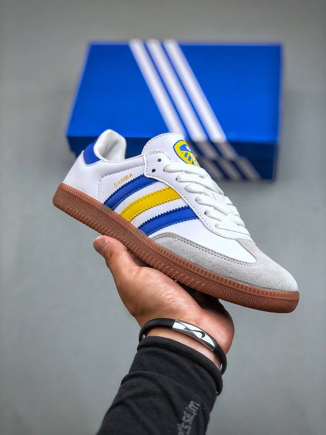 Adidas Originals Samba Og 桑巴舞系列绅士德训足球风百搭低帮休闲运动板鞋 货号：Ig0654 尺码：36-45 半