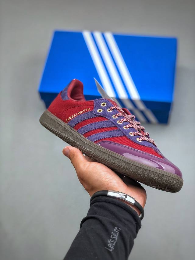 Adidas Originals Samba Vegan酒红绒布 桑巴舞系列 Ih5187 尺码：36-45 半