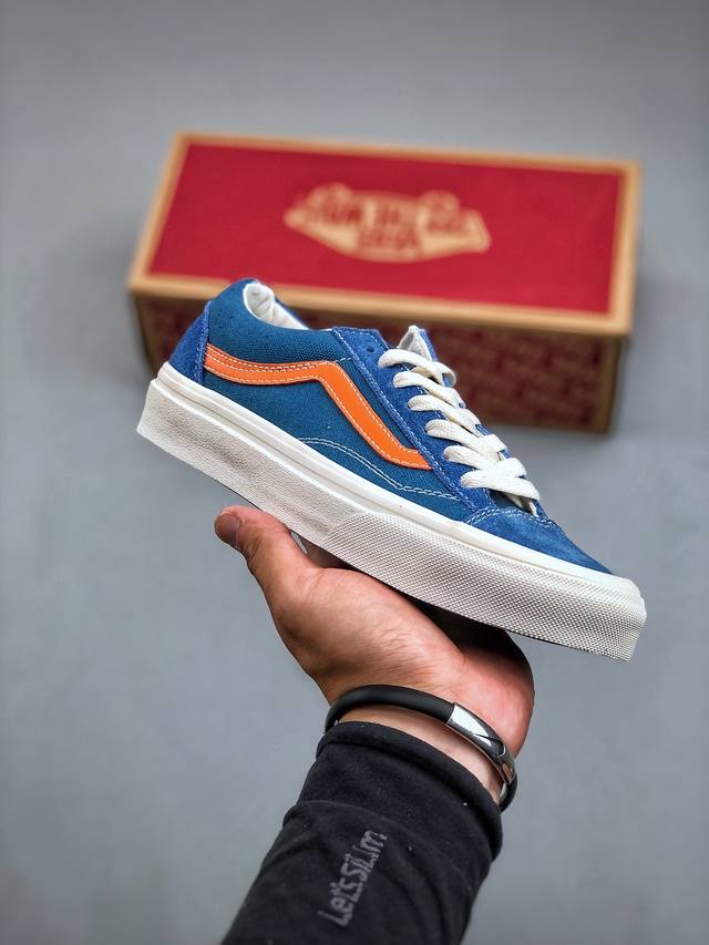 Vans Style 36 权志龙小头 夏日清新蓝橙 复古街头风。 官方货号：Vn0A2Rr1X60 尺码：35-44 半