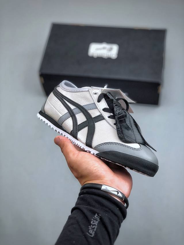 Asics 亚瑟士 男女鞋真标半码制 日产经典老牌-鬼塚虎 Onitsuka Tiger Mexico 66经典墨西哥系列复古经典百搭板鞋休闲运动鞋慢跑鞋采用柔