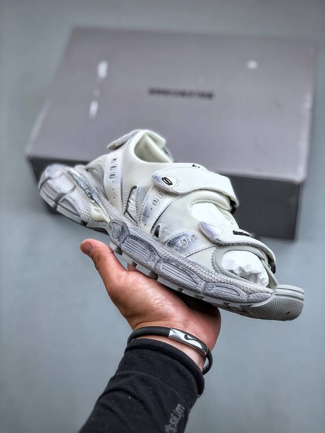 法国高端奢侈品牌-巴黎世家balenciaga 3Xl Sneakers 3+系列低帮复古阔型底姥爹风潮流百搭休闲慢跑鞋 尺码：35-46 半