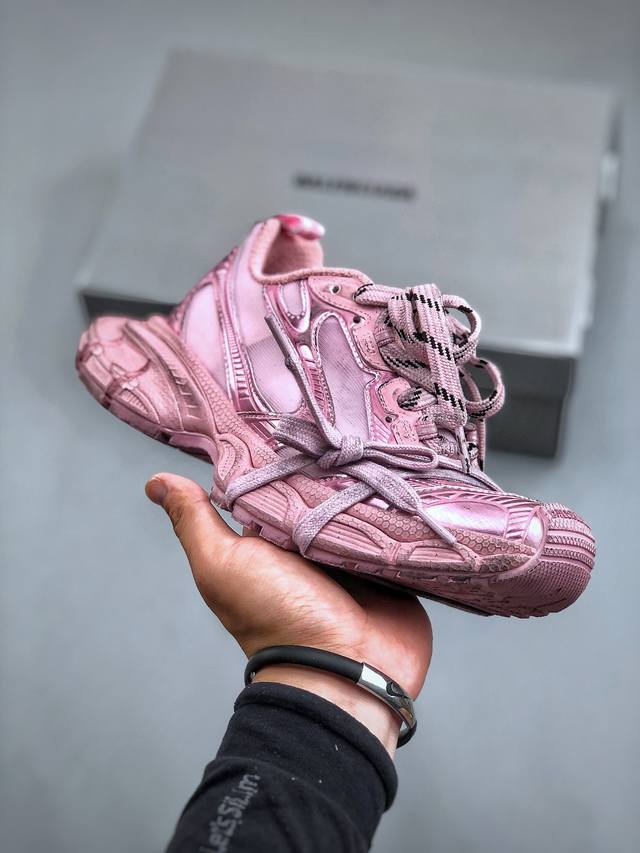 Xa版 法国高端奢侈品牌-巴黎世家balenciaga 3Xl Sneakers 3+系列低帮复古阔型底姥爹风潮流百搭休闲慢跑鞋男女鞋配件防尘袋及附送鞋带,升级