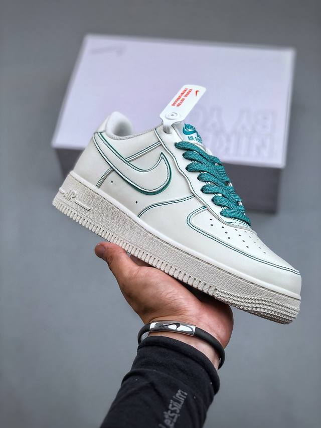 Nike Air Force 1 Low 07 白绿原楦头原纸板 打造纯正低帮空军版型专注外贸渠道 全掌内置蜂窝气垫 原盒配件 原厂中底钢印、拉帮完美 官方货号