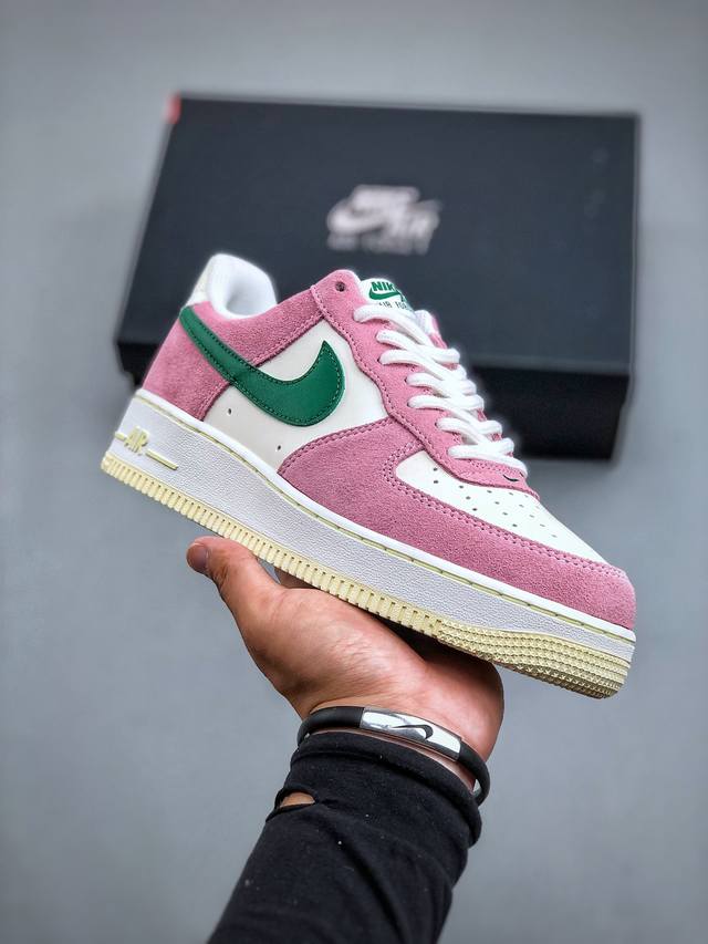 Nike Air Force 1'07 Low 白粉绿 空军一号低帮休闲板鞋 Fv9346-100 #原楦原纸板 纯正空军版型 高清洁度 内置全掌气垫 尺码：3