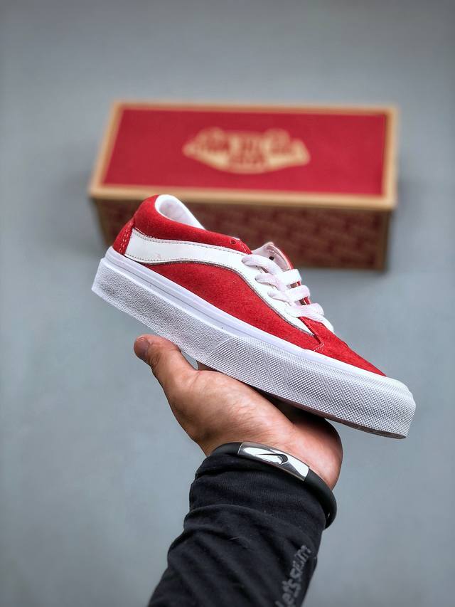 小红书爆款1真标硫化工艺 Vans Bold Ni重磅回归 范斯vans Bold Ni经典复古黑白低帮男女情侣款休闲帆布板鞋vn0A3Wlpos7 尺码：35