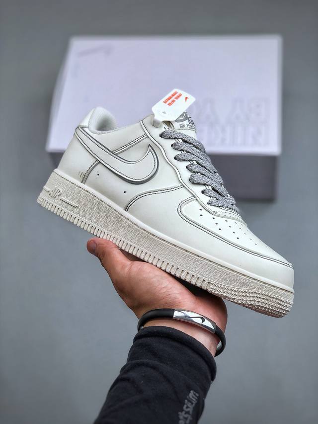 Nike Air Force 1‘07 Low 定制款抽屉盒 空军一号低帮休闲板鞋 定制皮料 原楦原纸板 纯正版型 高清洁度 内置全掌气垫货号：Cw 8-111