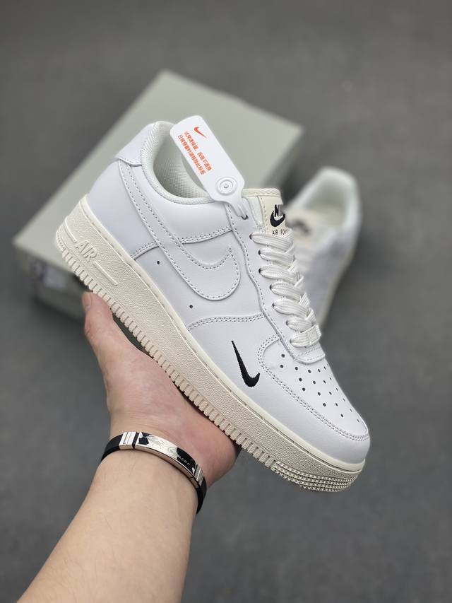 超级福利 核心特价 长期补货 Nike Air Force 1 Low 白黑小勾 空军一号低帮运动休闲板鞋 原楦头原纸板 打造纯正空军版型 专注外贸渠道 全掌内