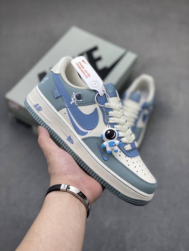 Nike Air Force 1 Low 白蓝灰航天员 空军一号低帮运动休闲板鞋 官方同步 原装级别 原楦头原纸板 打造纯正空军版型#专注外贸渠道 全掌内置蜂窝