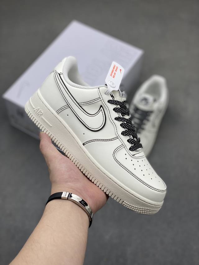 Nk Air Force 1‘07 Low 定制款抽屉盒 空军一号低帮休闲板鞋 定制皮料 原楦原纸板 纯正版型 高清洁度 内置全掌气垫 货号：Cw2288-11