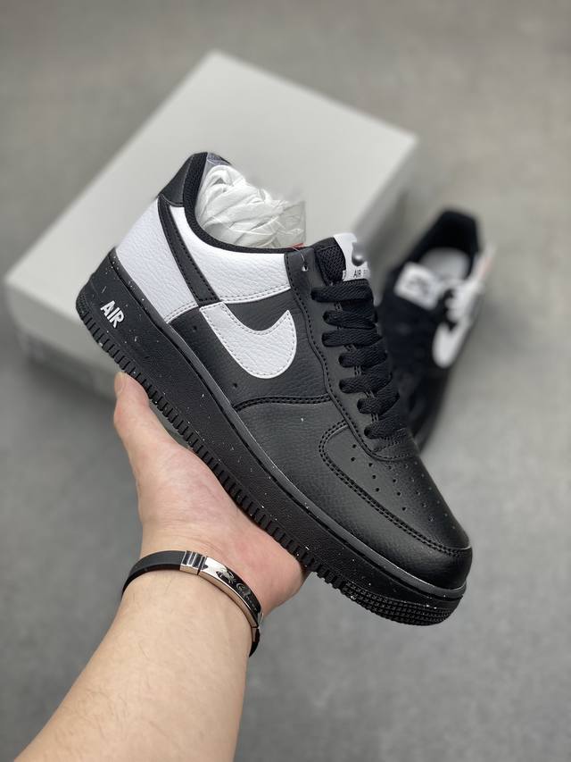 耐克nk Air Force 1'07 Low 黑白断勾 空军一号低帮休闲板鞋原楦原纸板 纯正空军版型 高清洁度 内置全掌气垫 尺码：36 36.5 37.5