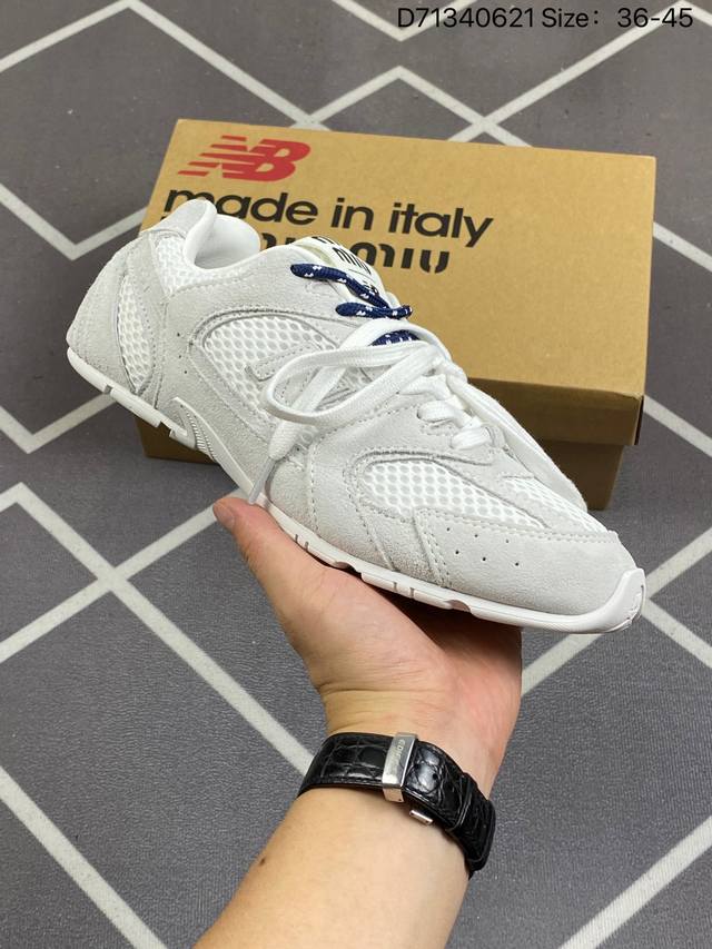 美拉德配色打造全新跨界合作，意大利奢侈品牌 缪缪miumiu X Nb新百伦new Balance 530 Sl系列低帮经典复古休闲运动慢跑鞋 Se165E 7