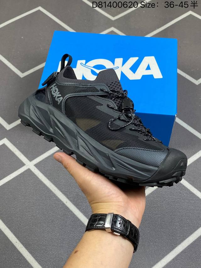 Hoka One One Hopara 2.0 户外机能山地凉鞋 1147650 Ss Dd#鞋型从外观就给人强烈的户外机能感，粗犷率性的厚底设计，继承了 Ho