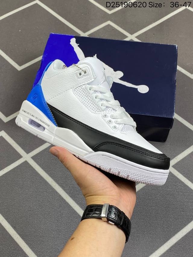 真标air Jordan 3 Retro 迈克尔 乔丹aj3代中帮复古休闲运动文化篮球鞋 货号:Da3595-102 尺码:36-47 Id:D25190620