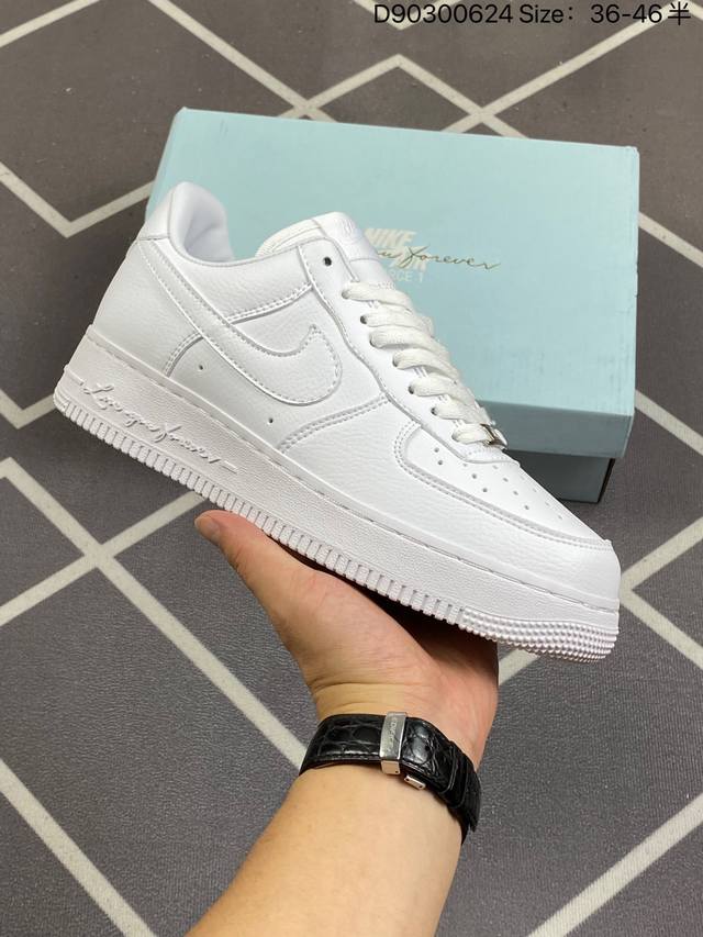 Nocta X Nk Air Force 1 Low ‘07 空军一号低帮经典板鞋 Drake联名纯白 Cz8065- 独家私模大底 头层原厂皮料 原盒原配 不