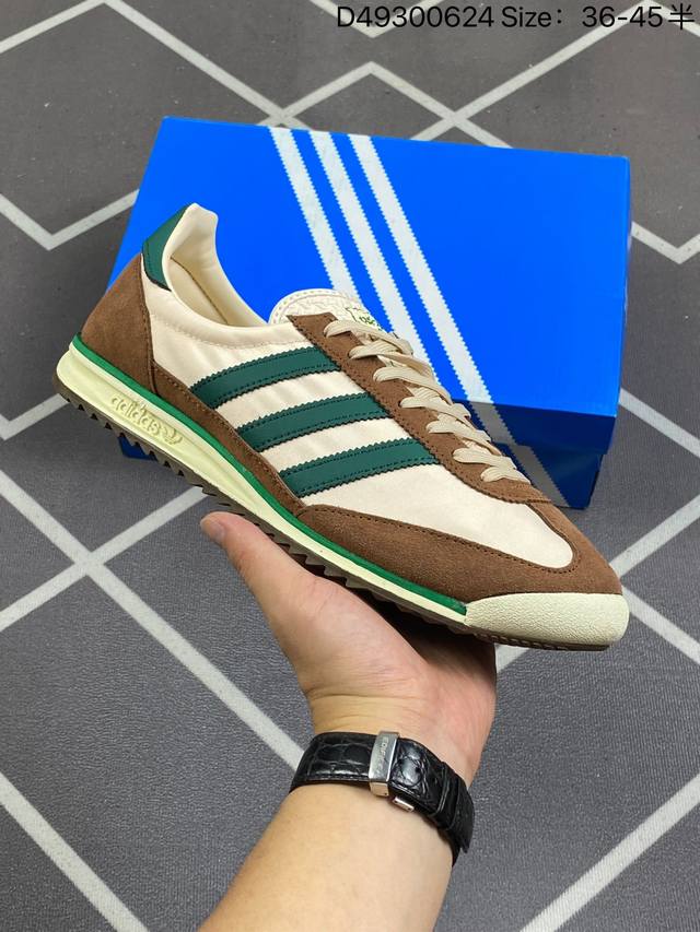 Adidas 三叶草 Zapatilla Sl72 Og透气 复古跑鞋 Jh8647 Jh8648 D49300624 Size：36-45半