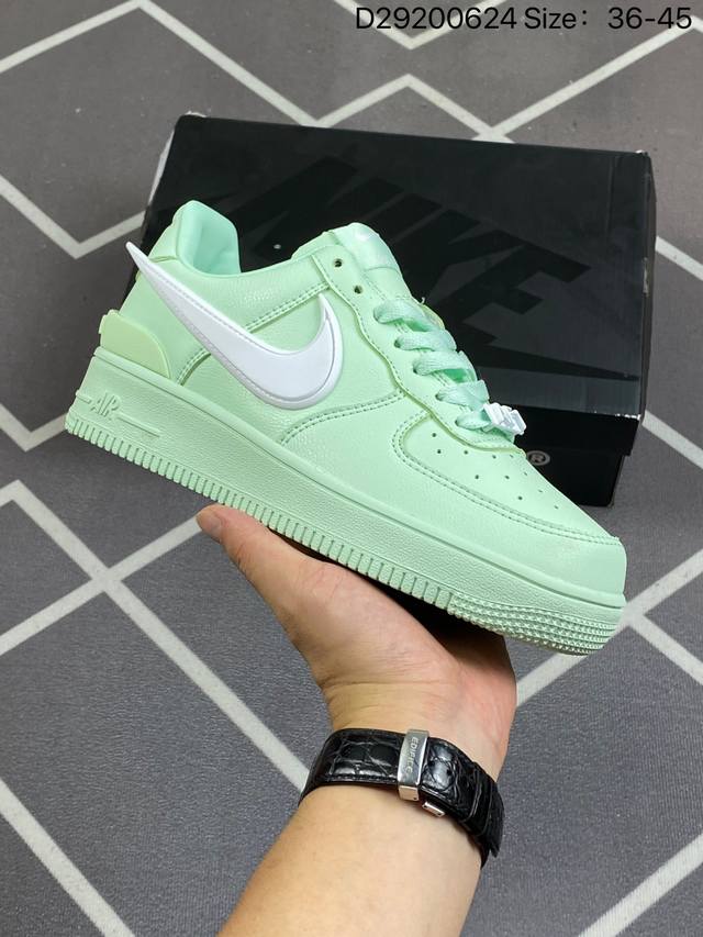 耐克 Ambush X Nike Air Force 1‘07 Low ”Phantom“ 联名款 大勾空军一号低帮休闲板鞋 货号：Dv3464 006 码数：