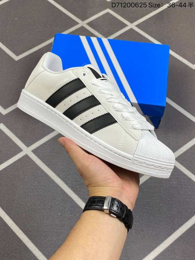 公司级贝壳头阿迪达斯adidas三叶草 Originals Superstar Pride Rm贝壳头系列低帮经典百搭休闲运动板鞋 货号:Id3109 尺码:3