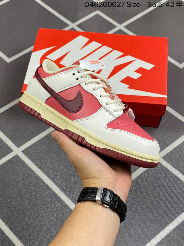 Nike Sb Dunk Low Valentine‘S Day 情人节限定 白红 性价比天花板 极力推荐原装头层材料 独家版型蒸餾加工帶來的是更好的视觉和脚感