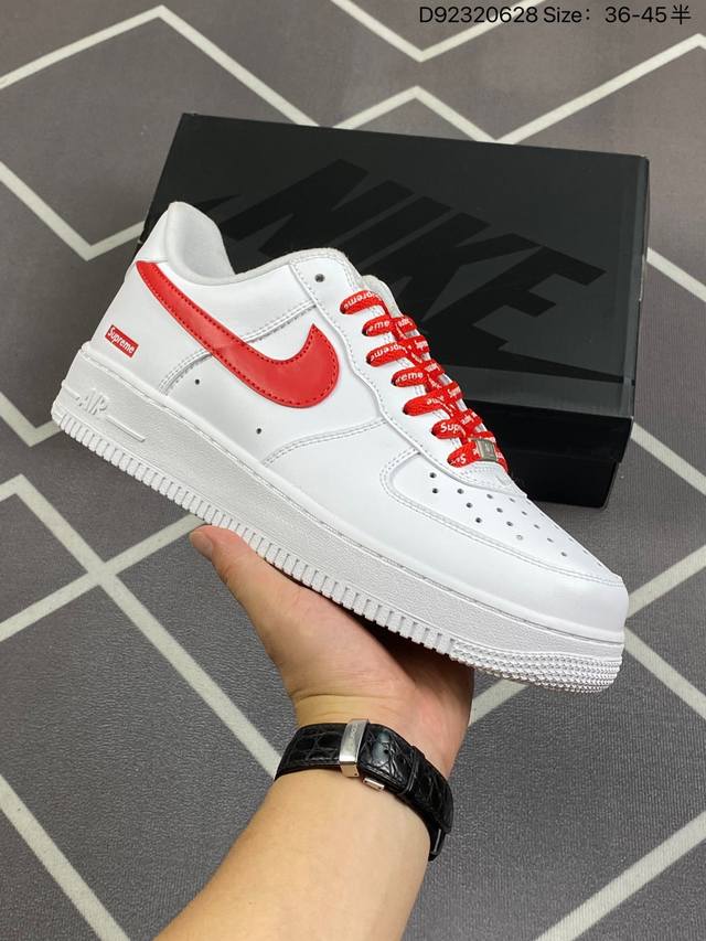 公司级 Af1耐克 Nike Air Force 1 ‘07 Low 空军一号 厚底增高百搭运动板鞋 原楦头原纸板 打造纯正空军版型，专注外贸渠道 全掌内置蜂窝