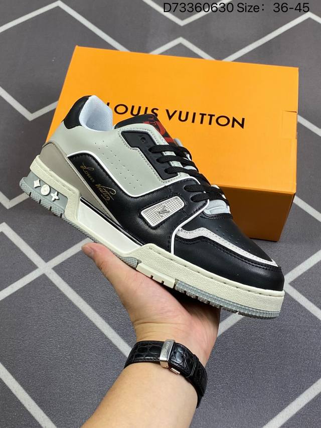 全新lv路易威登 Lv Arch Light Sneaker 休闲运动文化百搭篮球板鞋 D73360630 Size：36-45