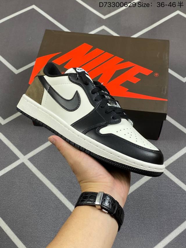 耐克 乔丹air Jordan 1 Low Aj1 乔1 乔丹1代aj1 低帮复古文化休闲运动篮球鞋，从1985 年面世的元年款汲取设计灵感，采用简洁大方的经典