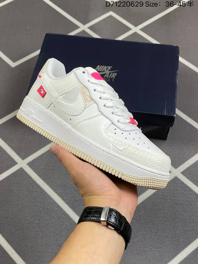 耐克nike Air Force 1 Low 空军一号低帮百搭休闲运动板鞋。柔软、弹性十足的缓震性能和出色的中底设计，横跨复古与现代的外型结合，造就出风靡全球三