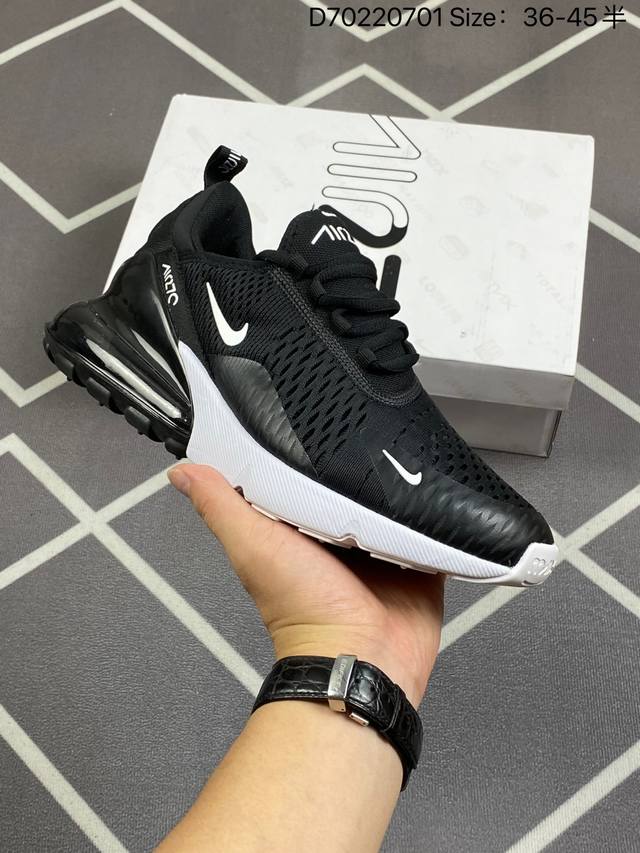 原底气垫air Max 270 现货入仓官网强力操作主推款，提前原档案数据开发 ，公司氮气气压原底 货号:Ah8050- Size: 36 36.5 37.5