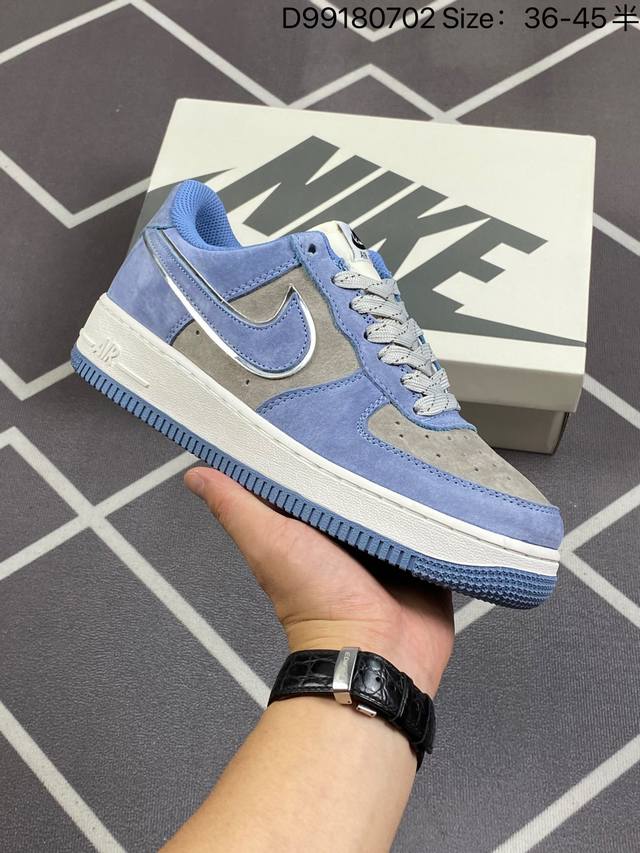 公司级耐克nike Air Force 1 Low 空军一号低帮百搭休闲运动板鞋。柔软、弹性十足的缓震性能和出色的中底设计，横跨复古与现代的外型结合，造就出风靡