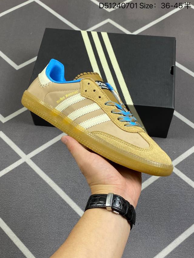 公司级阿迪达斯三叶草adidas Originals Samba Og桑巴舞系列绅士德训足球风百搭低帮休闲运动板鞋 货号:Ih3261 尺码:36 36.5 3