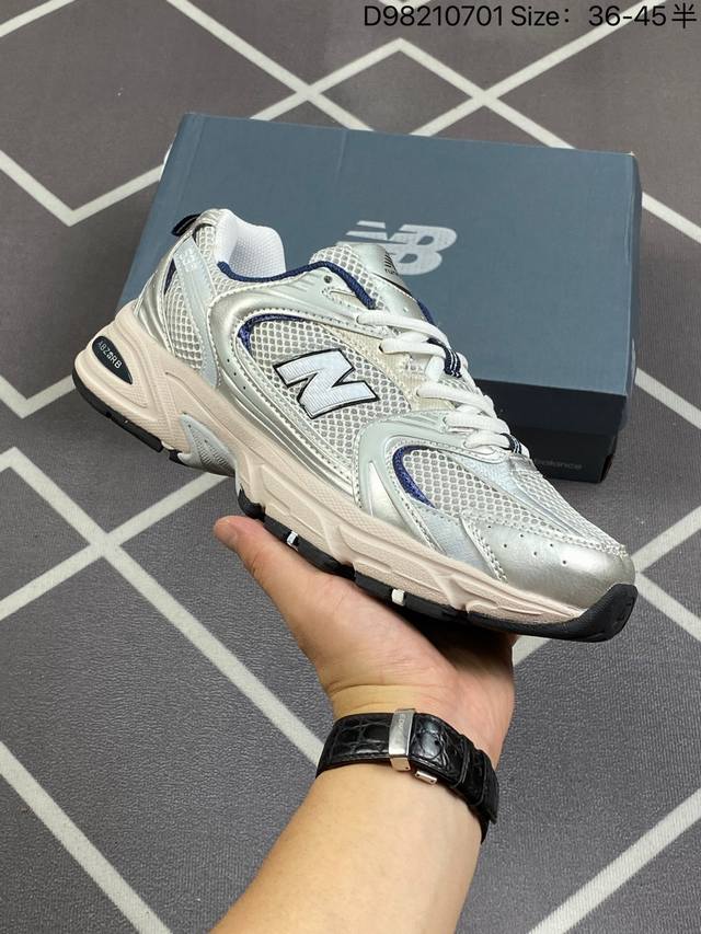 New Balance Mr 530 新百伦530 Nb530 低帮 灰粉 复古老爹风网布低邦跑步休闲运动鞋 New Balance 530系列鞋款最早风靡于