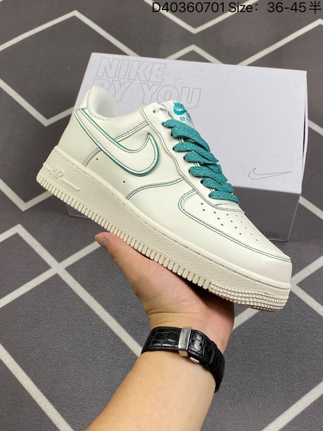 Nike Air Force 1 Low 07 白绿原楦头原纸板 打造纯正低帮空军版型专注外贸渠道 全掌内置蜂窝气垫 原盒配件 原厂中底钢印、拉帮完美 官方货号