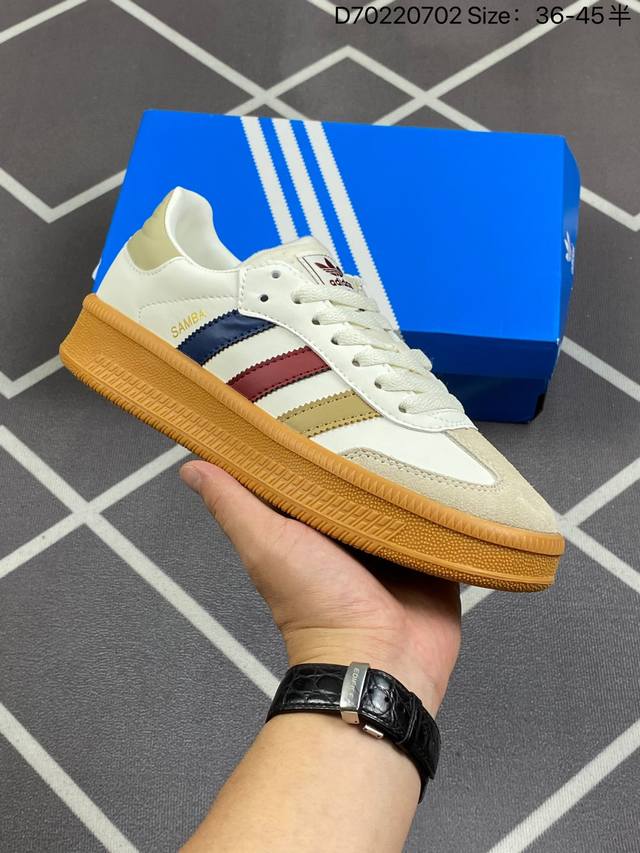 阿迪达斯三叶草adidas Originals Sambax Xlg桑巴舞系列绅士德训足球风百搭低帮休闲运板鞋 货号:Ji4276 尺码如图 D70220702