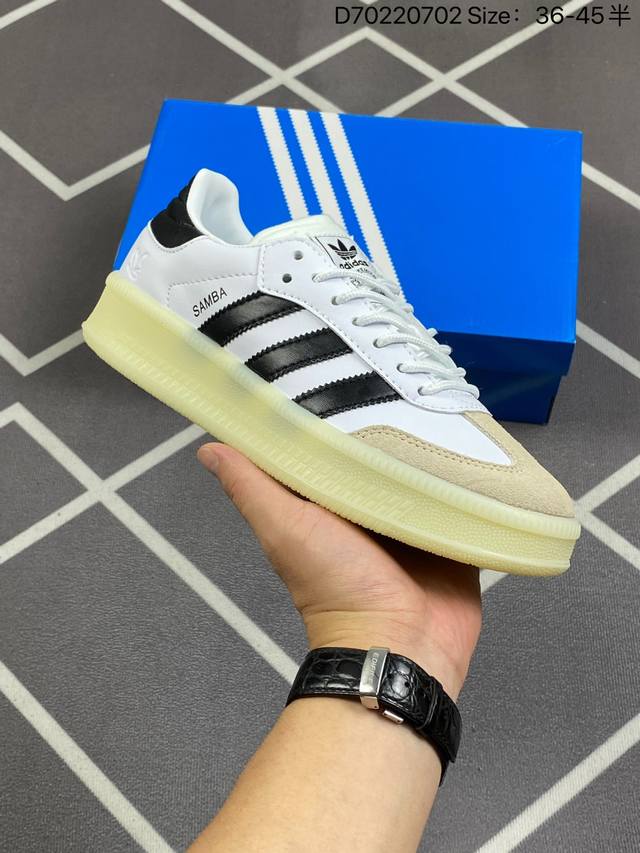 阿迪达斯三叶草adidas Originals Sambax Xlg桑巴舞系列绅士德训足球风百搭低帮休闲运板鞋 货号:Ji4276 尺码如图 D70220702