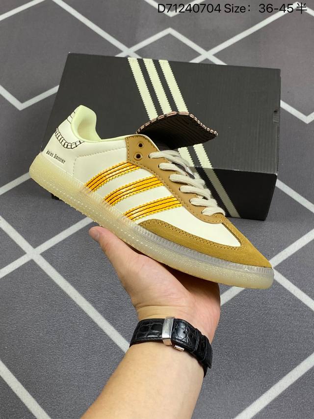 公司级阿迪达斯三叶草adidas Originals Samba Og桑巴舞系列绅士德训足球风百搭低帮休闲运动板鞋 货号:Ig5888 尺码:36 36.5 3