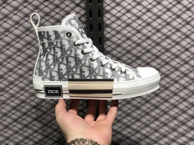 Dior B23 Oblique High Top Sneakers 新货#海外版 纯原级别 迪奥“Cd重影”全套原装配件 历史最高fk 质 东莞纯原 原版购入