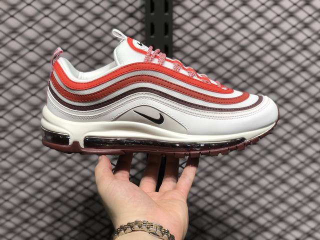 耐克 Nike Air Max 97 小勾子弹复古全掌气垫休闲运动鞋，正确子弹头鞋型 鞋身swoosh视觉呈现效果。 以创新搭载可视全掌max Air和演绎疾速