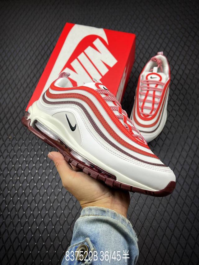 Nk Air Max 97 全掌气垫复古子弹跑步鞋 Fn6957-101 尺码：36 36.5 37.5 38 38.5 39 40 40.5 41 42 42