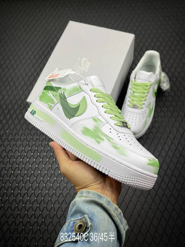 公司级 Nike Air Force 1 Low’07 空军一号低帮休闲板鞋 定制皮料 原楦原纸板 纯正空军版型 内置全掌气垫 货号：Cw2288-111 Si