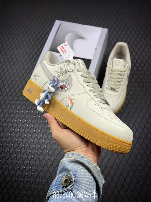 Nk Air Force 1'07 Low Bugs Bunny 兔八哥 空军一号低帮休闲板鞋 Xc2351-660 #兔八哥 Bugs Bunny 是动画及漫