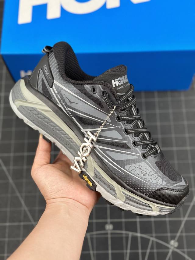 Hoka U Mafate Speed 2 马法特二代超轻厚底轻量山地跑步鞋 #轻量化材料fresh Foam。超轻量中底全部用料过3C认证！ 滚动平衡科技减少